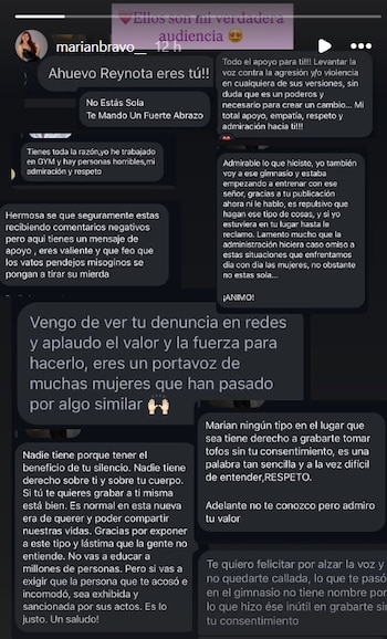 Usuarios apoyaron a la joven por alzar la voz.