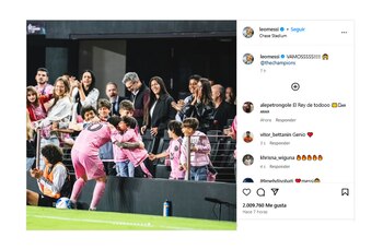 El mensaje de Messi en