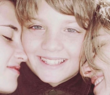 Araceli González con sus hijos: