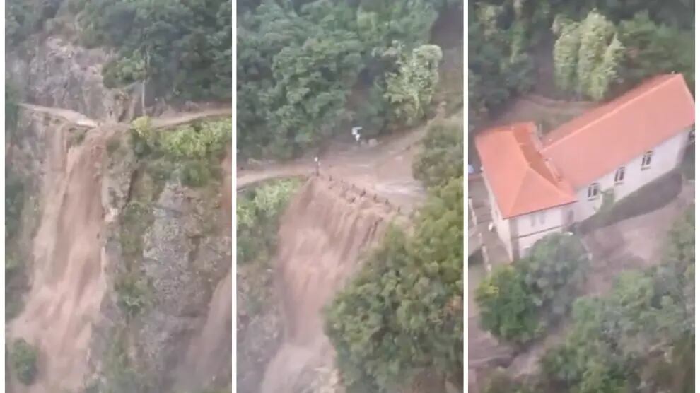 Fuertes lluvias en el Parque Natural de Montserrat (@PNMontserrat / X)