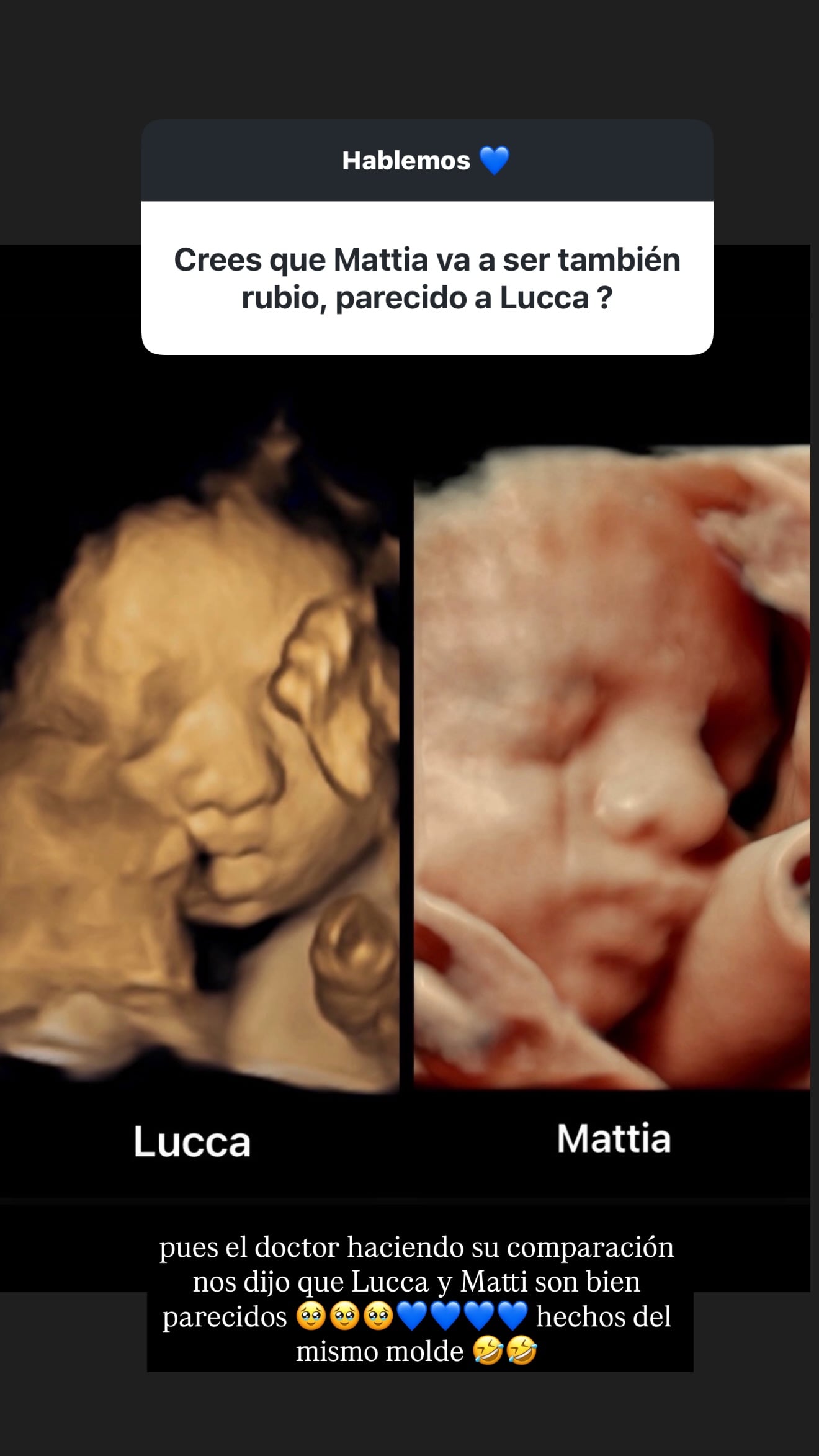 Mientras Gael, el hijo de Lina Tejeiro nació en septiembre, se espera que Mattia lo haga en el transcurso de octubre - crédito @laura_tobon/Instagram