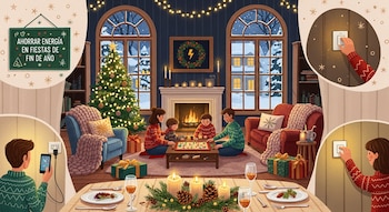 Cómo ahorrar energía en fiestas