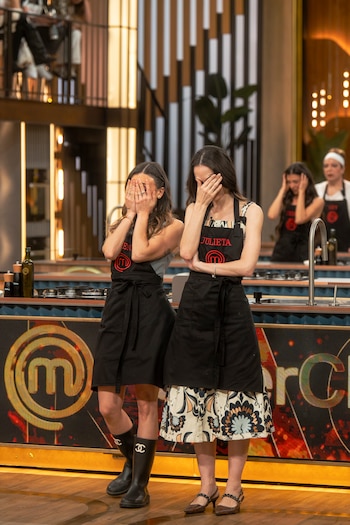 Julieta Nair Calvo compartió la definición final con Beltrán luego de elaborar una propuesta similar con puré de coliflor (Prensa Telefe)