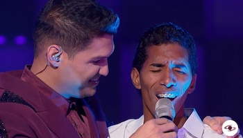 El participante se emocionó bastante - crédito Emisión Yo me llamo / Caracol Televisión