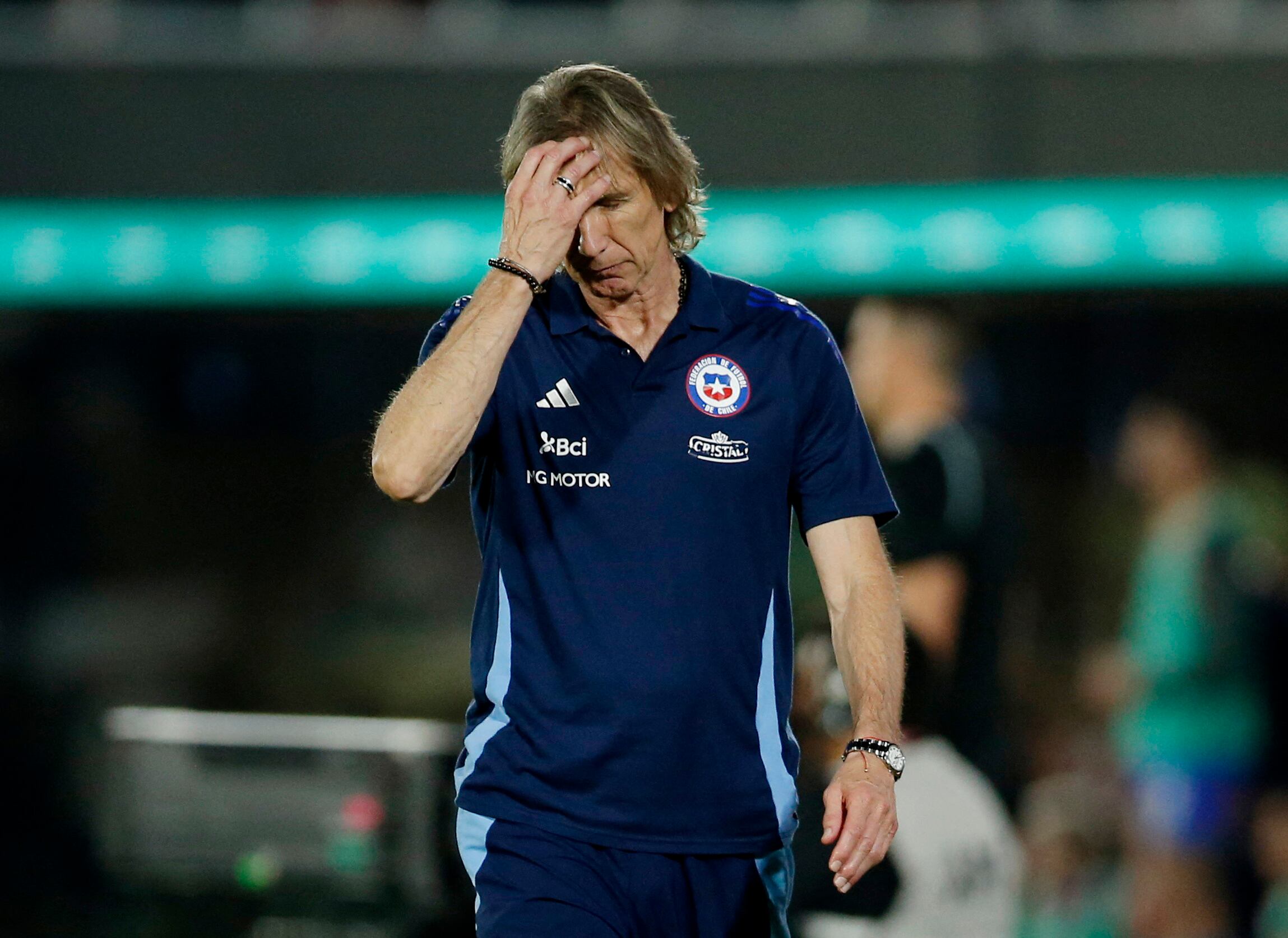 El mensaje de Ricardo Gareca no caló en los jugadores de la selección de Chile, que volvió a quedar fuera del Mundial. - créditos: REUTERS/Cesar Olmedo