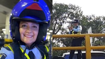 Agente de tránsito que evitó