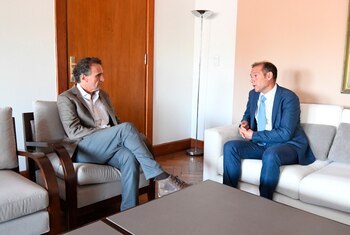 Omar Gutiérrez y el ministro