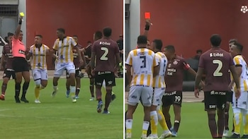 Christian Cueva recibió dos tarjetas amarillas y fue expulsado del Juan Pablo II vs Universitario.