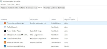 El Adminstrador de Tareas permite