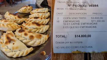 El hombre quedó sorprendido al