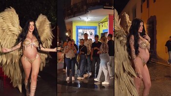 La influencer presumió por las