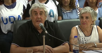 Sergio Romero, Jorge Sola y Cristian Jerónimo hablan del paro docente en la CGT