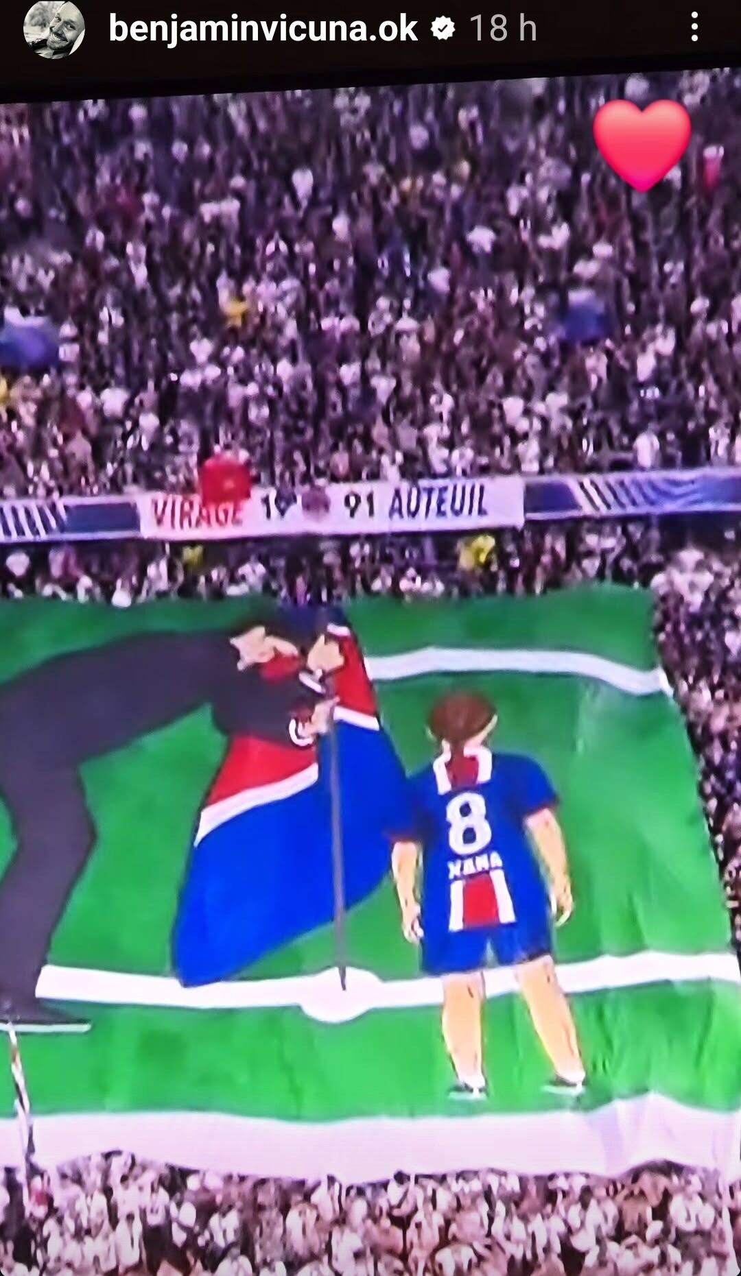 Benjamín Vicuña capturó la imagen en homenaje a Xana la hija de Luis Enrique