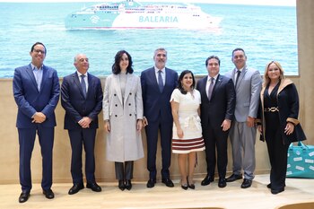 25/01/2024 Baleària invertirá más 100 millones de dólares en una nueva ruta entre República Dominicana y Puerto Rico.
La naviera Baleària ha presentado este jueves en la Feria Internacional del Turismo (Fitur) la nueva ruta que unirá República Dominicana y Puerto Rico a finales de año, en la que invertirá más de 100 millones de dólares para su puesta en marcha.
ECONOMIA
BALEÀRIA