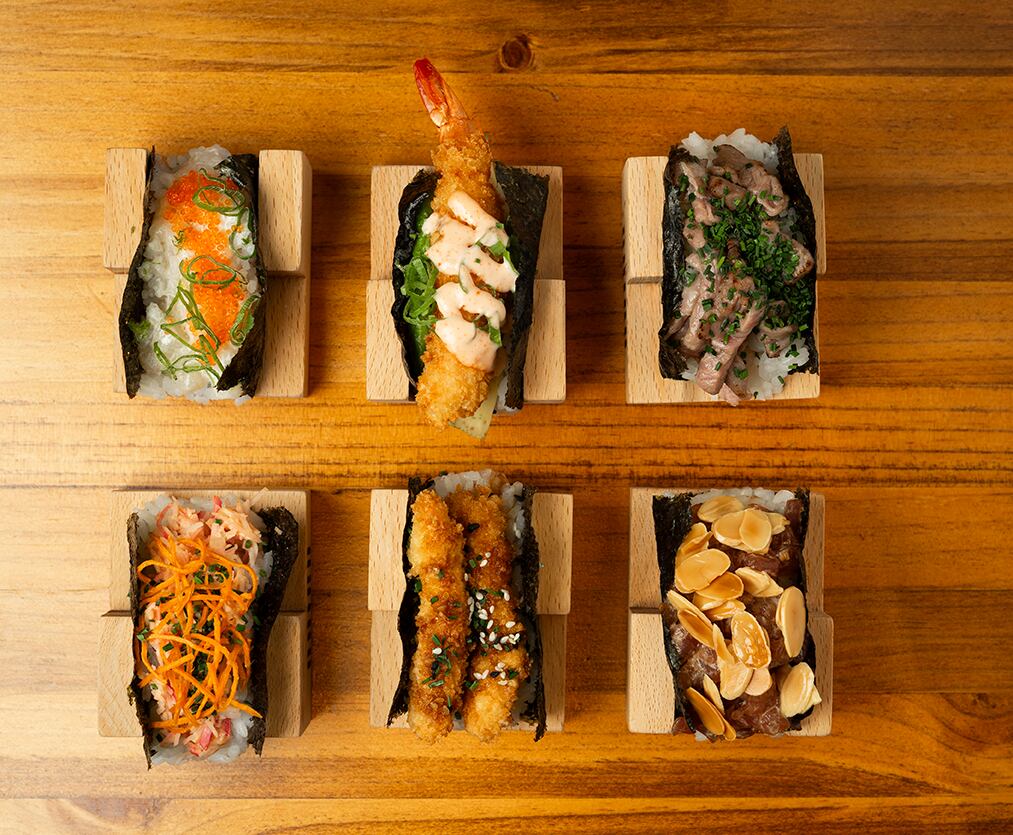 Hand rolls minis de Chiru, en Chueca (Cedida)