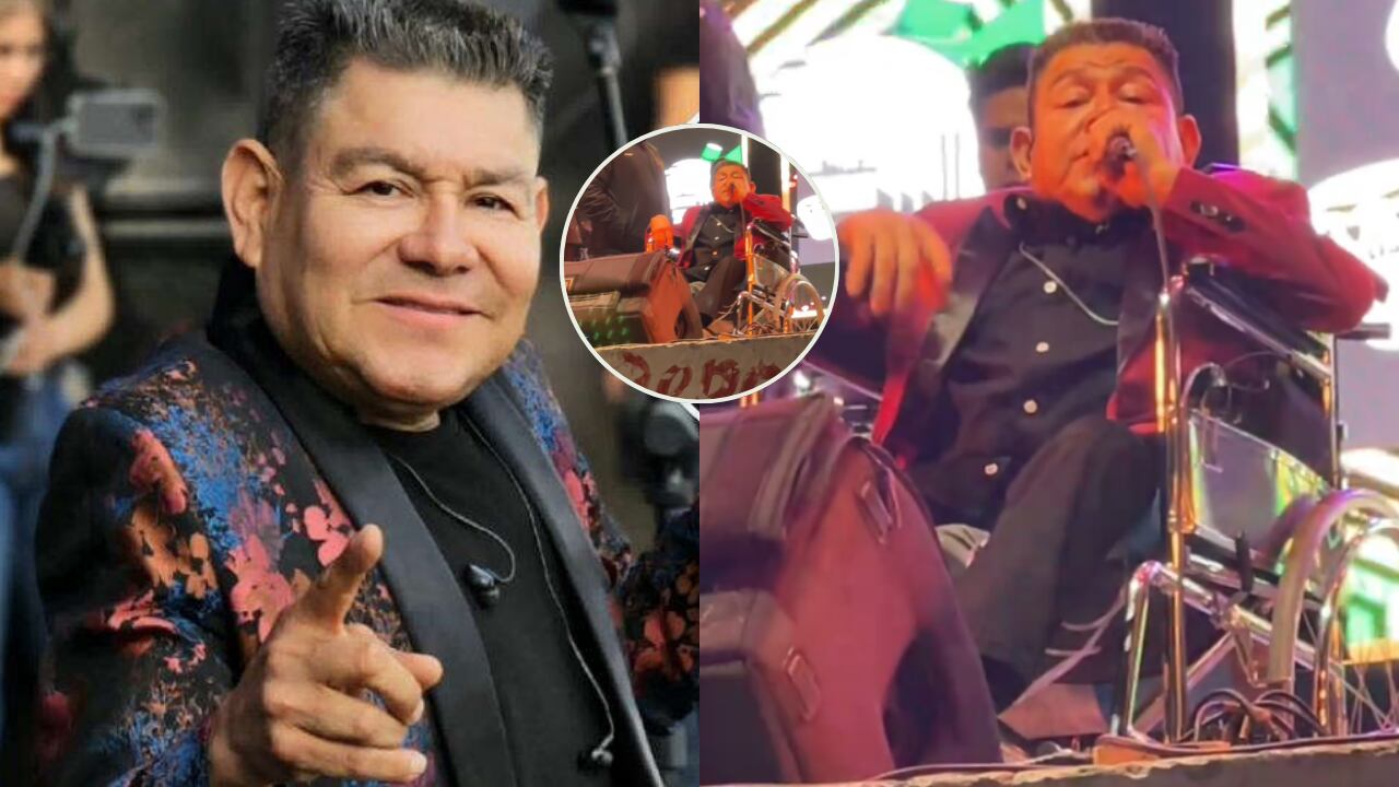 Dilbert Aguilar sorprende y conmueve a sus fans al aparecer en silla de ruedas y promete seguir cantando: “Los médicos me inmovilizaron”.