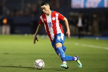 Miguel Almirón será una de las armas de Paraguay ante Perú. -
créditos: EFE/Nathalia Aguilar
