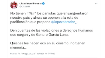 La Secretaria General de Morena