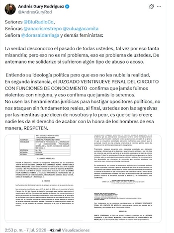 - crédito @AndresGuryRod/X