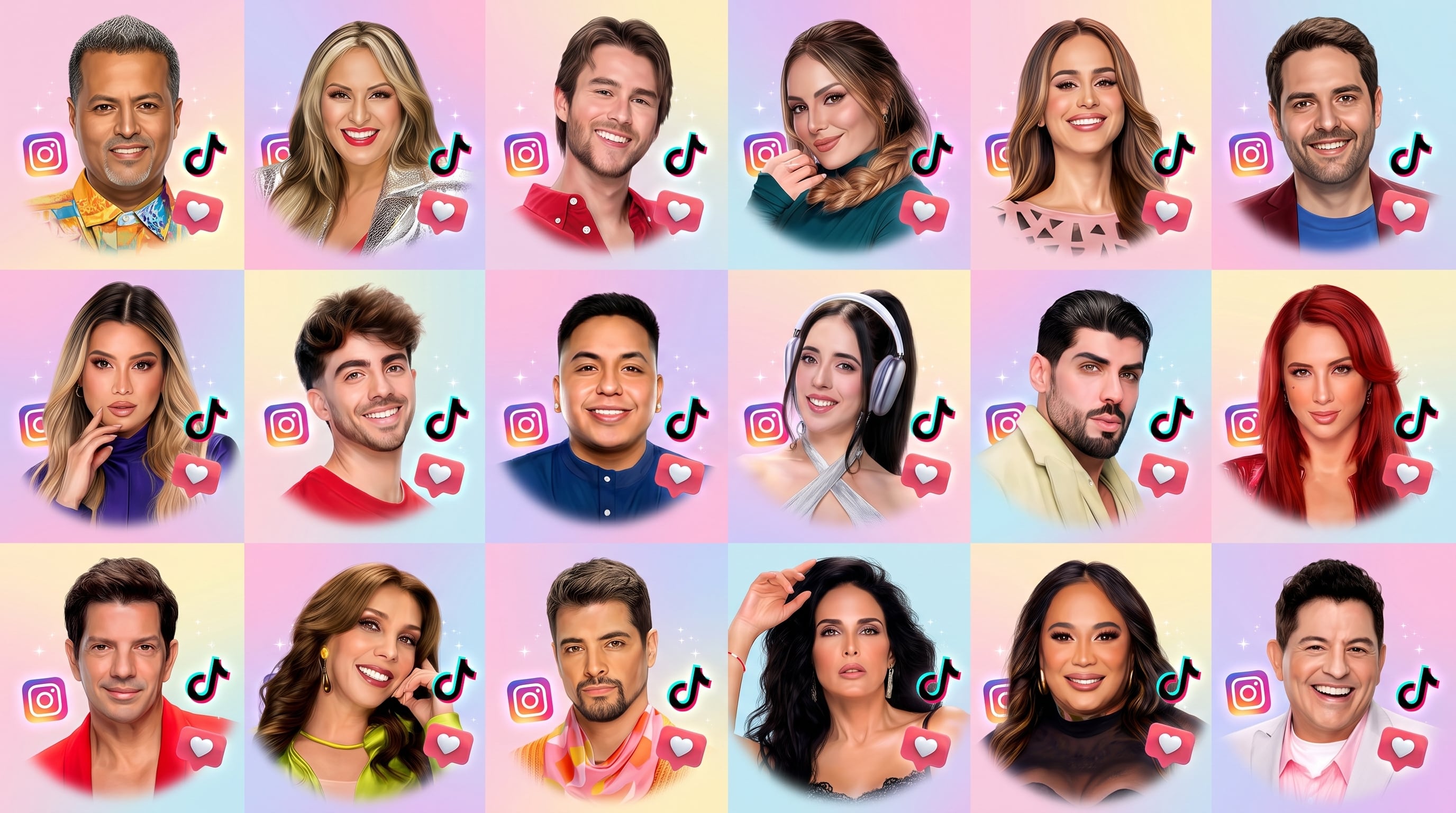 Habitantes de La Casa de los Famosos México 2026: así arrancan el show en el ranking de seguidores en Instagram y TikTok