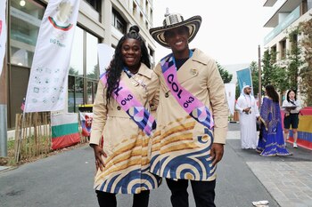 Flor Ruíz y Kevin Quintero