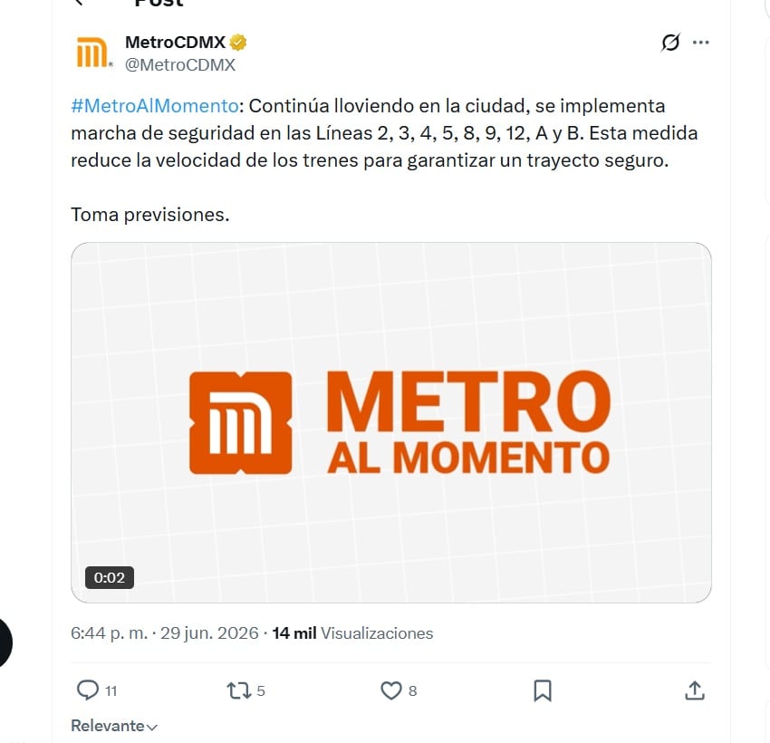(X/ @MetroCDMX)