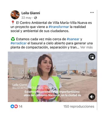 Gianni aprobaba las obras aunque