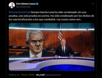 El presentador de noticias aseveró