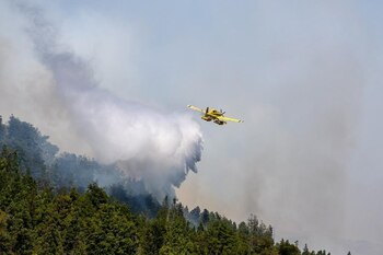 El apoyo de medios aéreos