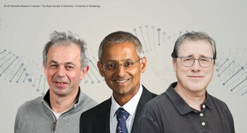 David Klenerman, Shankar Balasubramanian y Pascal Mayer (FPA)