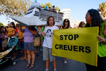 Un momento de la manifestación