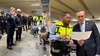 Rubalcava afirma que las obras del Metro CDMX ya comienzan a tomar forma. (Foto: X/@AdrianRubalcava)