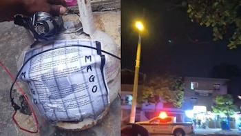 En inmediaciones de la cárcel de Villanueva, en Cali, las autoridades acordonaron el área mientras se verificaba un presunto artefacto explosivo. - crédito La FM