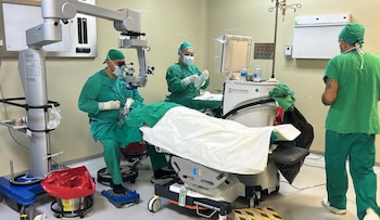 Un total de 320 pacientes de la provincia de Limón serán operados de cataratas durante una jornada intensiva en el hospital de Guápiles. Crédito: CCSS