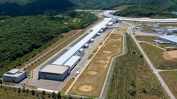 instalación del láser de electrones libres SACLA en Japón