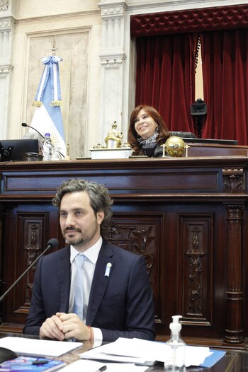 Cristina Kirchner y Santiago Cafiero