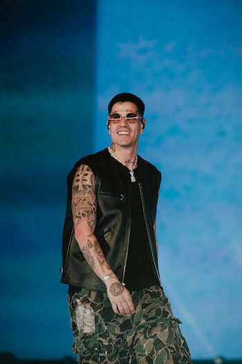 El rapero apostó por prendas