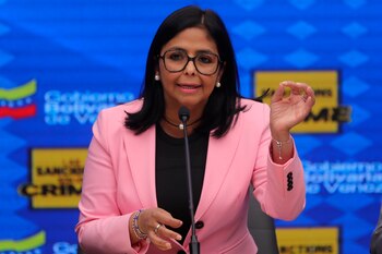 Delcy Rodríguez (EFE/Miguel Gutiérrez/Archivo)