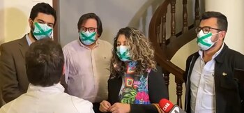 El secretario de Gobierno fue