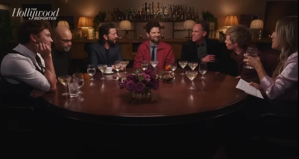 El encuentro se caracterizó por el tono íntimo y la mezcla de humor, vulnerabilidad y reflexión profesional (Captura de video: YouTube - The Hollywood Reporter)