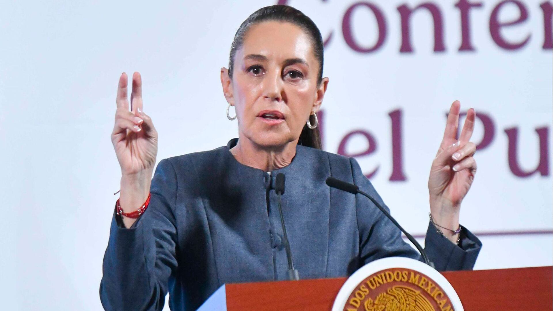 La presidenta de México negó que delincuentes mexicanos planeen ataque contra Daniel Noboa. (Gobierno de México) Crédito: Cuartoscuro