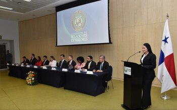 Sesión de la Comisión de Relaciones Exteriores que aprobó el convenio de metrología. (Cortesía)