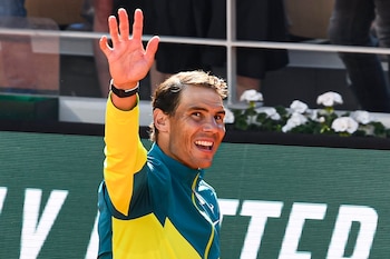 Rafa Nadal saludando al público. (Victor Joly / Europa Press)