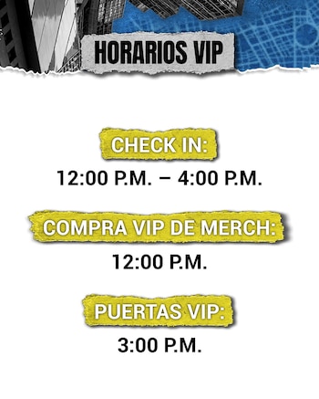 Horarios VIP (Instagram: ocesa_kpop)