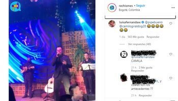 Reacción de Luisa Fernanda W