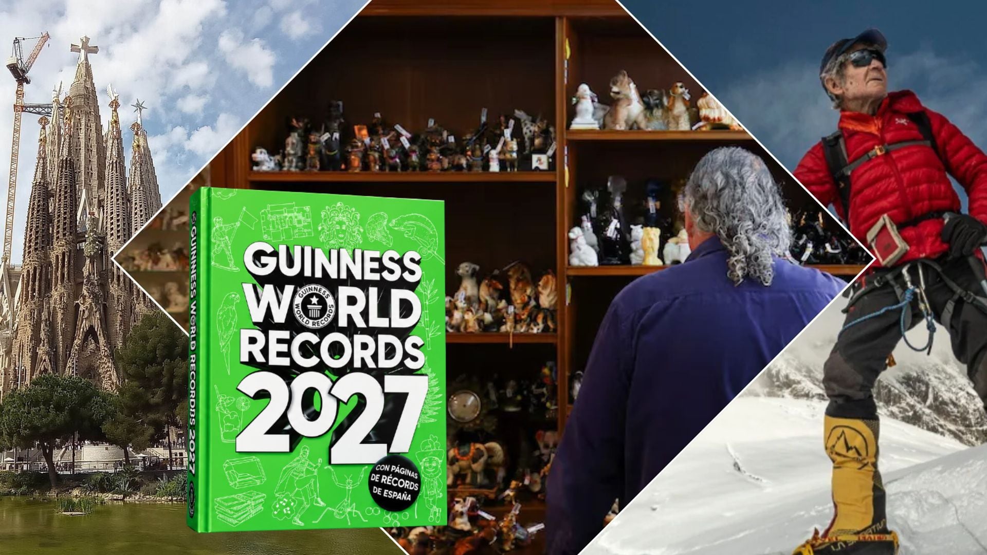 Estos son los 14 récords españoles que estarán en el libro ‘Guinness World Records’: una colección de objetos perrunos, la Sagrada Familia y un alpinista de 86 años