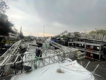 Así quedó la estructura que