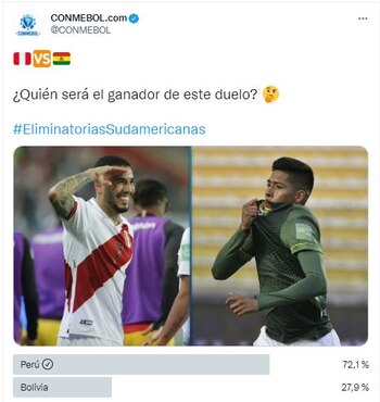 Conmebol se pone en modo Perú vs. Bolivia