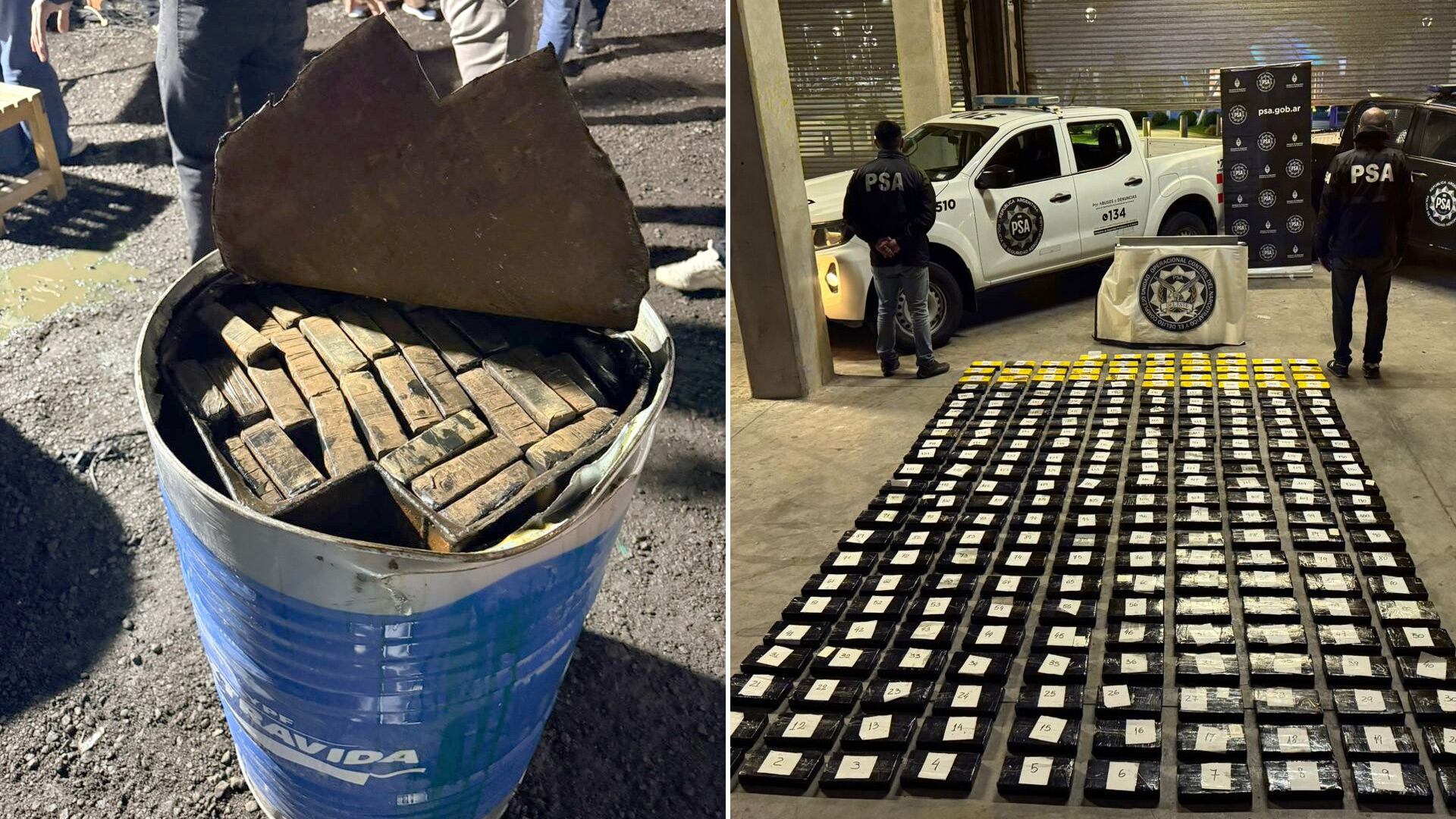 La droga secuestrada