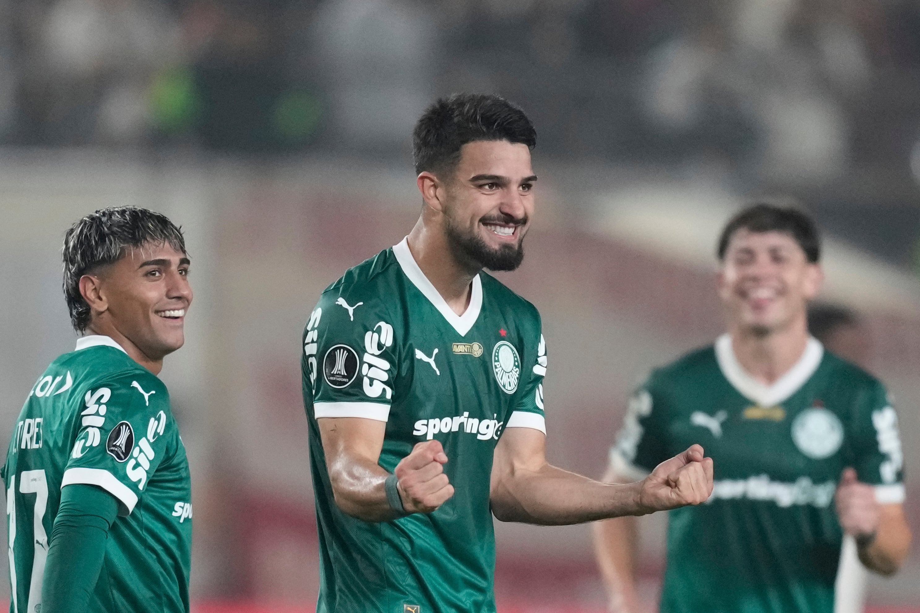 El Flaco López es el goleador del Palmeiras (AP Foto/Martín Mejía)
